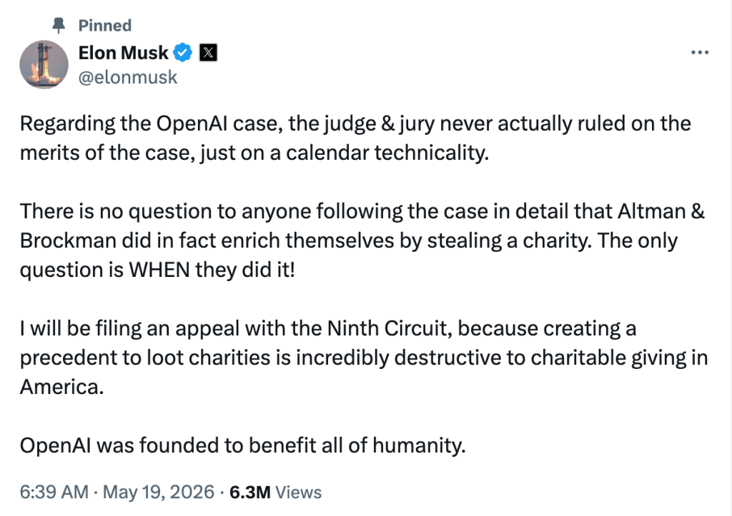 Tweet that Elon Musk sued in court